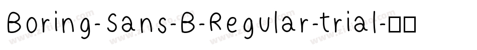 Boring-Sans-B-Regular-trial字体转换