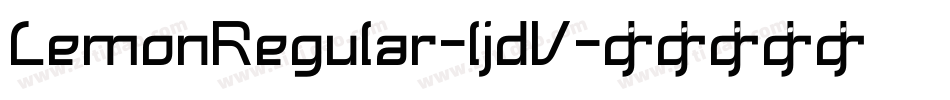 LemonRegular-ljdV字体转换