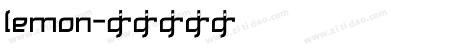 lemon字体转换