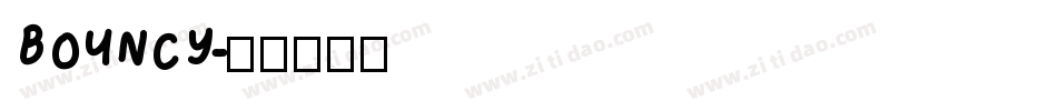 BOUNCY字体转换