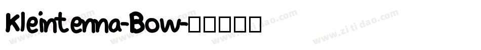 Kleintenna-Bow字体转换