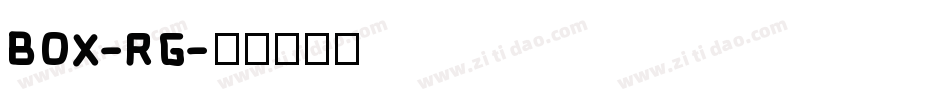 BOX-RG字体转换