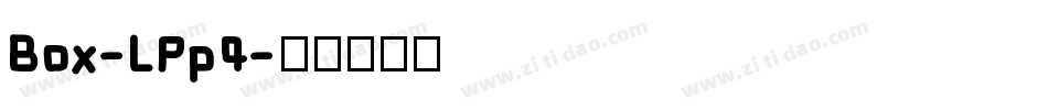 Box-LPp4字体转换