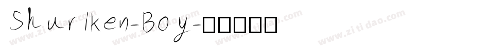 Shuriken-Boy字体转换