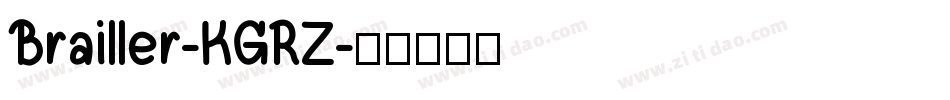 Brailler-KGRZ字体转换