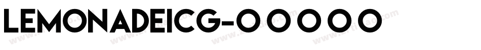 LemonadeICG字体转换