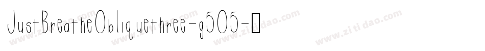 JustBreatheObliquethree-g5O5字体转换