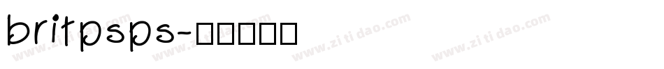 britpsps字体转换