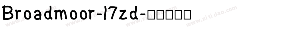 Broadmoor-l7zd字体转换