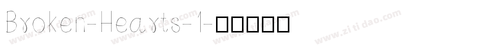 Broken-Hearts-1字体转换