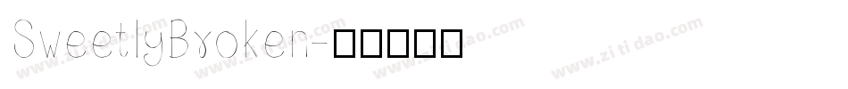 SweetlyBroken字体转换