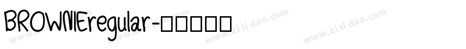 BROWNIEregular字体转换