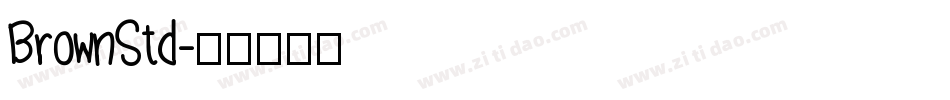 BrownStd字体转换