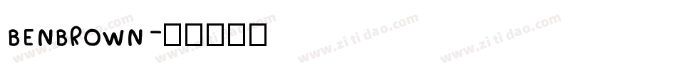 BENBROWN字体转换