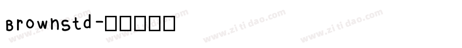 BrownStd字体转换