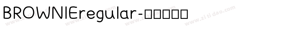 BROWNIEregular字体转换
