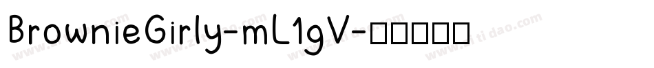 BrownieGirly-mL1gV字体转换