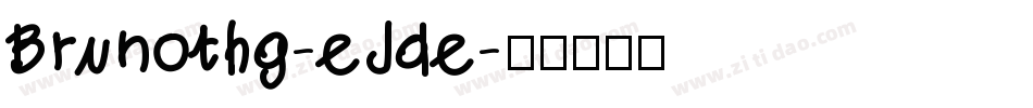 Brunothg-eJde字体转换