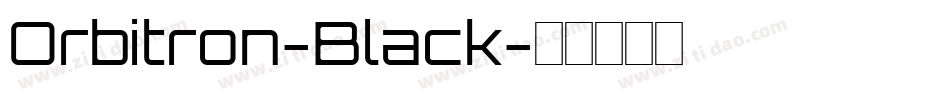 Orbitron-Black字体转换