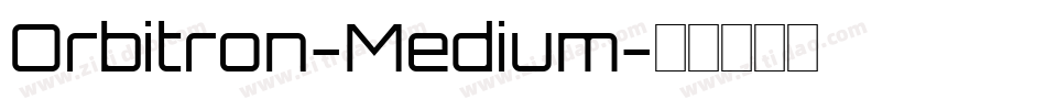 Orbitron-Medium字体转换