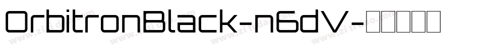 OrbitronBlack-n6dV字体转换