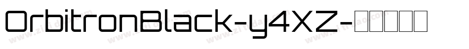 OrbitronBlack-y4XZ字体转换