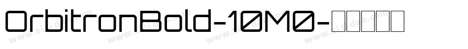 OrbitronBold-10M0字体转换