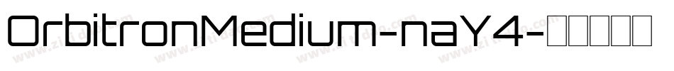 OrbitronMedium-naY4字体转换