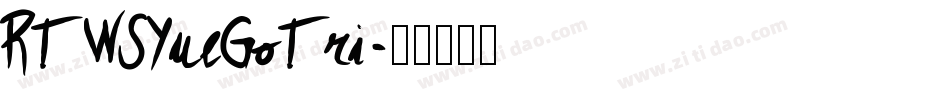 RTWSYueGoTri字体转换