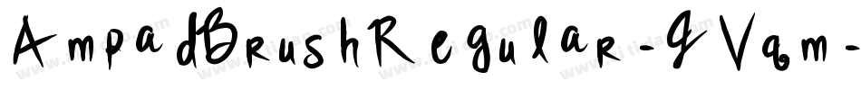 AmpadBrushRegular-JVqm字体转换
