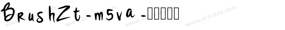 BrushZt-m5va字体转换