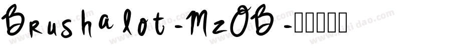 Brushalot-MzOB字体转换