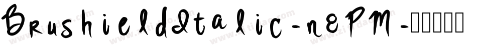 BrushieldItalic-n8PM字体转换
