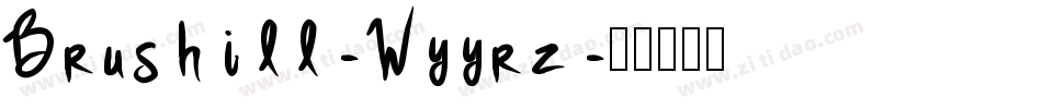 Brushill-Wyyrz字体转换