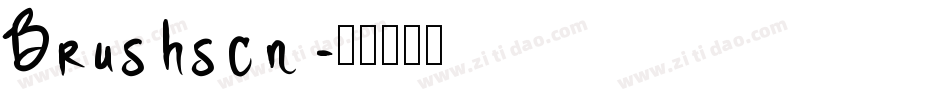 Brushscn字体转换