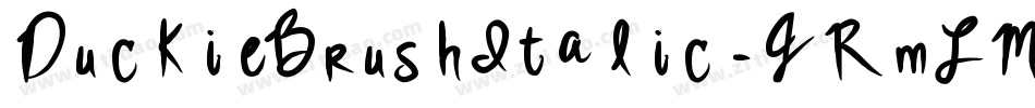 DuckieBrushItalic-JRmLM字体转换