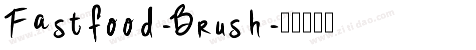Fastfood-Brush字体转换
