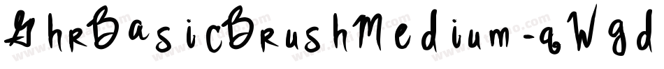 GhrBasicBrushMedium-qWgd字体转换