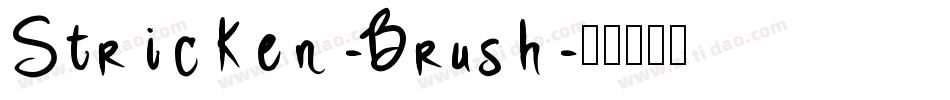 Stricken-Brush字体转换