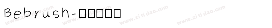 Bebrush字体转换