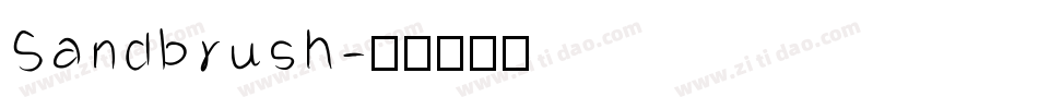 Sandbrush字体转换