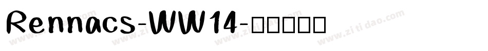 Rennacs-WW14字体转换