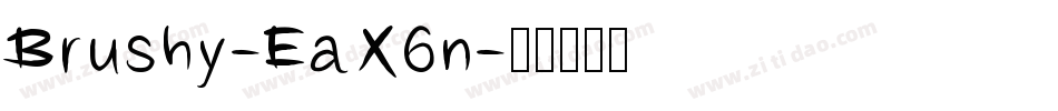 Brushy-EaX6n字体转换