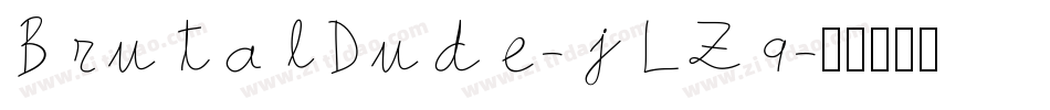 BrutalDude-jLZ9字体转换