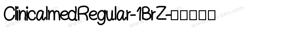 ClinicalmedRegular-1BrZ字体转换