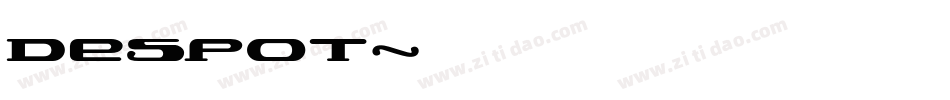 Despot字体转换