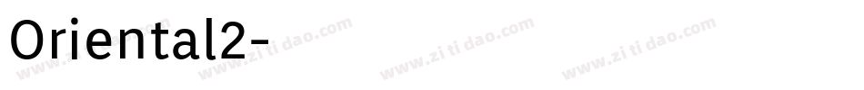 Oriental2字体转换