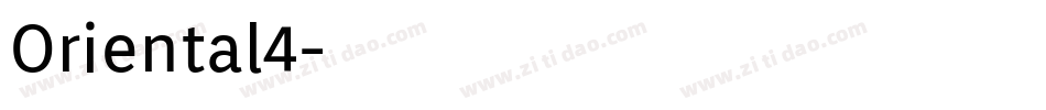 Oriental4字体转换