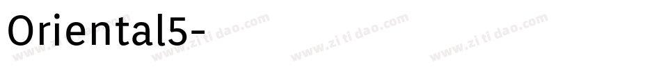 Oriental5字体转换