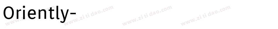 Oriently字体转换